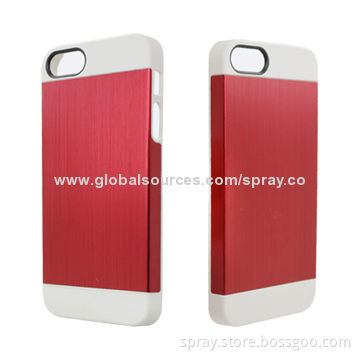 Deluxe Luxury W/Chrome Rubberized Snap-on Hard Back Cover Case for iPhone 5s